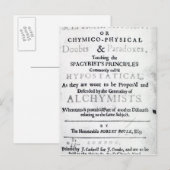 'De sceptische chymist' Briefkaart (Voorkant / Achterkant)