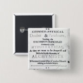 'De sceptische chymist' Vierkante Button 5,1 Cm (Voorkant /achterkant)