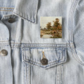 De schaafdrover vierkante button 5,1 cm (In situ)