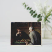 De Schaakspelers, c.1863-67 Briefkaart (Staand voorkant)