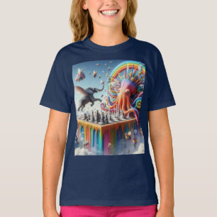 De schaakwedstrijd in de dierenwereld t-shirt