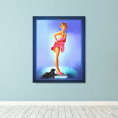 De schaal wordt niet gelinkt door Edward Runci Canvas Afdruk (Insitu (Houten vloer))