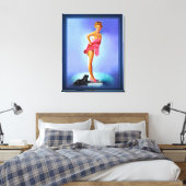 De schaal wordt niet gelinkt door Edward Runci Canvas Afdruk (Insitu (Slaapkamer))