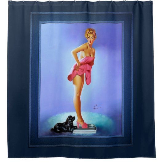 De schaal wordt niet gelinkt door Edward Runci Douchegordijn (Voorkant)