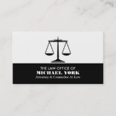 De schaalgrootte van de rechter, juristen visitekaartje (Voorkant)