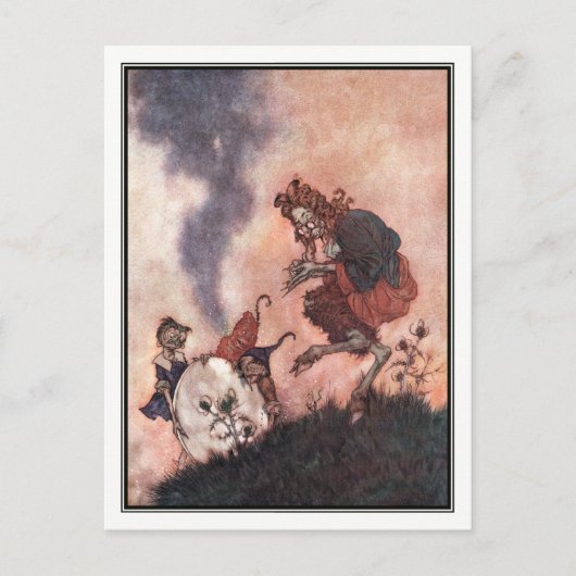 De schaamte Hobgoblin van Edmund Dulac Briefkaart (Voorkant)