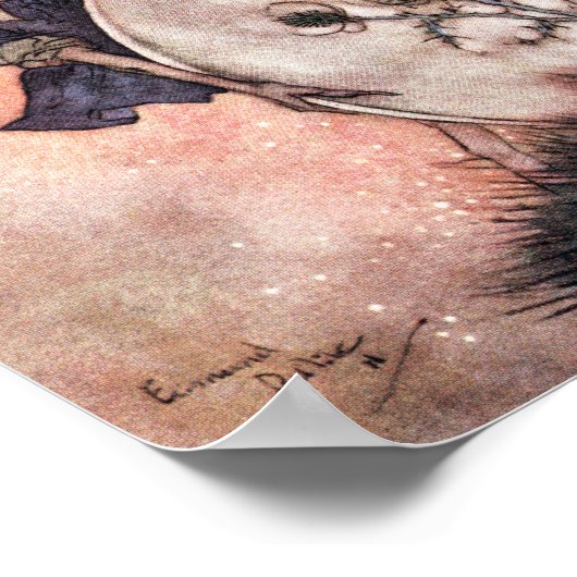 De schaamte Hobgoblin van Edmund Dulac Poster (Hoek)