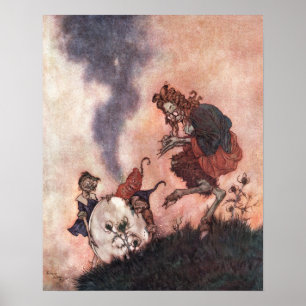 De schaamte Hobgoblin van Edmund Dulac Poster