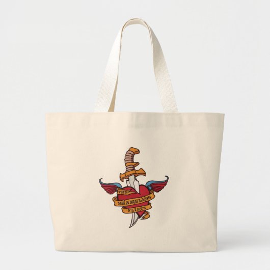 De schaamteloze vluchten grote tote bag (Voorkant)