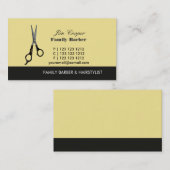 De schaar Beauty Salon Barber Visitekaartje (Voorkant / Achterkant)