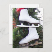 De Schaatsen van de vakantie Feestdagenkaart (Voorkant / Achterkant)
