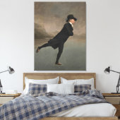 De Schaatsende Minister Canvas Afdruk (Insitu (Slaapkamer))