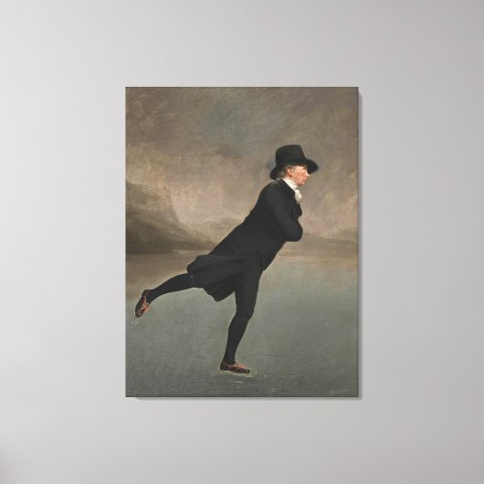 De Schaatsende Minister Canvas Afdruk (Voorkant)