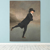 De Schaatsende Minister Canvas Afdruk (Insitu (Houten vloer))