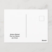 De schaatser, briefkaart (Achterkant)