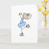 De Schaatser van het ijs in Blauwe Kaart (Gele Bloem)