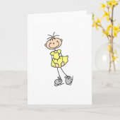 De Schaatser van het ijs in Gele Kaart (Gele Bloem)