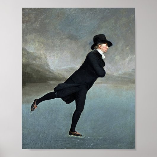 De schaatsminister schilderij van Henry Raeburn Poster (Voorkant)