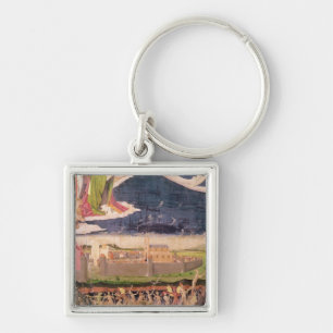 De schade in het ziekenhuis sleutelhanger