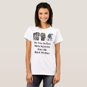 DE SCHADE VAN DE ZWARTE VROUW T-SHIRT (Voorkant volledig)