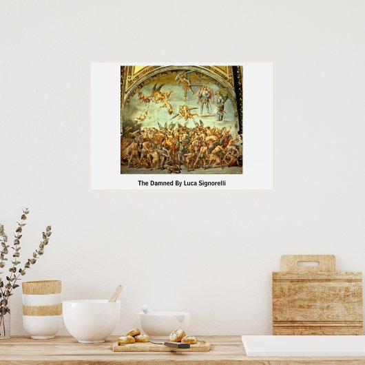 De schade van Luca Signorelli Poster (Keuken)