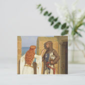 De Schaduw, c. 1909, ingediend door Edmund Leighto Briefkaart (Staand voorkant)