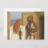 De Schaduw, c. 1909, ingediend door Edmund Leighto Briefkaart (Voorkant / Achterkant)