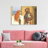 De Schaduw, c. 1909, ingediend door Edmund Leighto Canvas Afdruk (Insitu (Woonkamer))