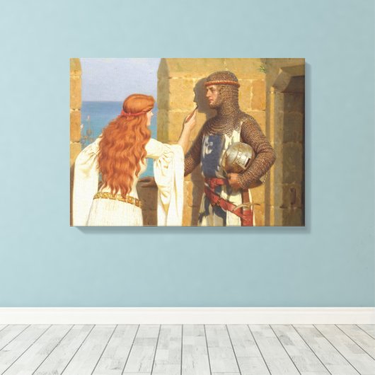 De Schaduw, c. 1909, ingediend door Edmund Leighto Canvas Afdruk (Insitu (Houten vloer))