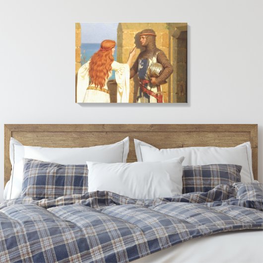 De Schaduw, c. 1909, ingediend door Edmund Leighto Canvas Afdruk (Insitu (Slaapkamer))