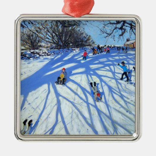 De schaduw Derbyshire Metalen Ornament (Voorkant)
