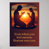 De schaduw die gebeden heeft poster (Voorkant)