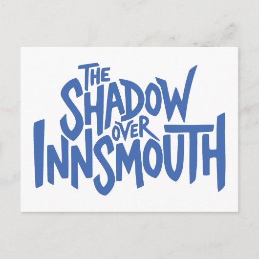 De schaduw over Innsmouth Lettering Feestdagenkaart (Voorkant)