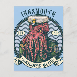 De schaduw over Insmouth Lovecraft Cthulhu Sailor Briefkaart