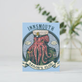 De schaduw over Insmouth Lovecraft Cthulhu Sailor Briefkaart (Staand voorkant)