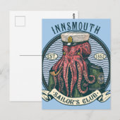 De schaduw over Insmouth Lovecraft Cthulhu Sailor Briefkaart (Voorkant / Achterkant)