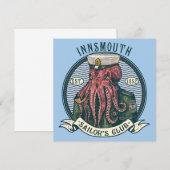 De schaduw over Insmouth Lovecraft Cthulhu Sailor Kaart (Voorkant / Achterkant)
