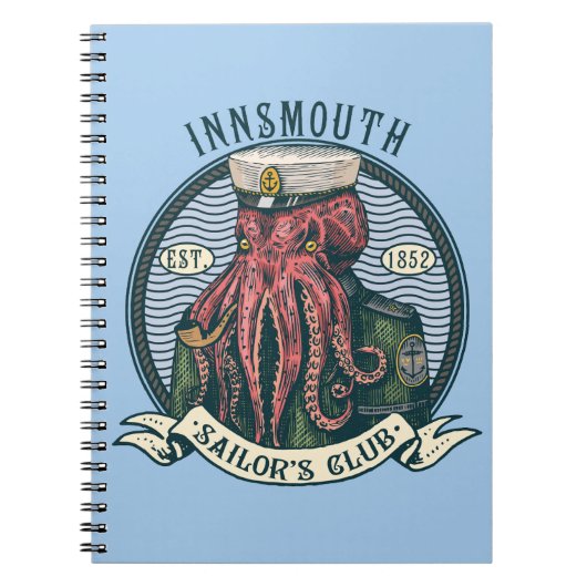 De schaduw over Insmouth Lovecraft Cthulhu Sailor Notitieboek (Voorkant)