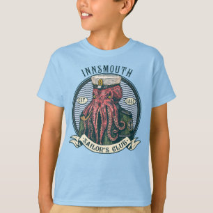 De schaduw over Insmouth Lovecraft Cthulhu Sailor T-shirt