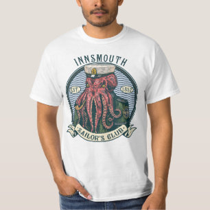De schaduw over Insmouth Lovecraft Cthulhu Sailor T-shirt