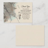 De schaduw van bijkantoren bedankt notitiekaartje (Voorkant / Achterkant)