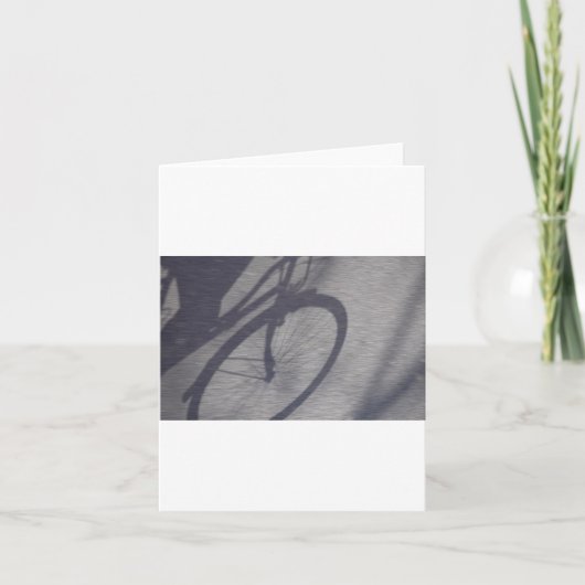 De schaduw van de Card-fiets Kaart (Voorkant)