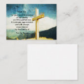 De schaduw van de engel dank je wel kaart notitiekaartje (Voorkant / Achterkant)