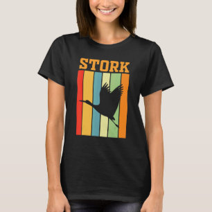 De Schaduw van de opslag Silhouette in Retro kleur T-shirt