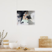 De schaduw van de vrouw op het raam, Watanabe Seit Poster (Keuken)