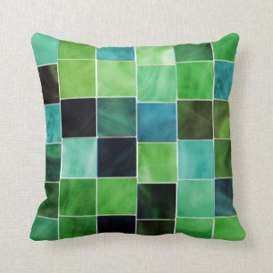 De schaduw van Groene Decoratieve Moderne Sierkuss Kussen
