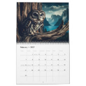 De schaduw van het gevlekte woud van de uil: een j kalender (Feb 2027)