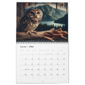 De schaduw van het gevlekte woud van de uil: een j kalender (Jan 2026)