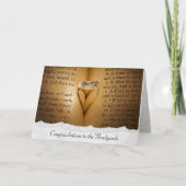 De Schaduw van het Hart van de Ring van het huweli Kaart (Voorkant)