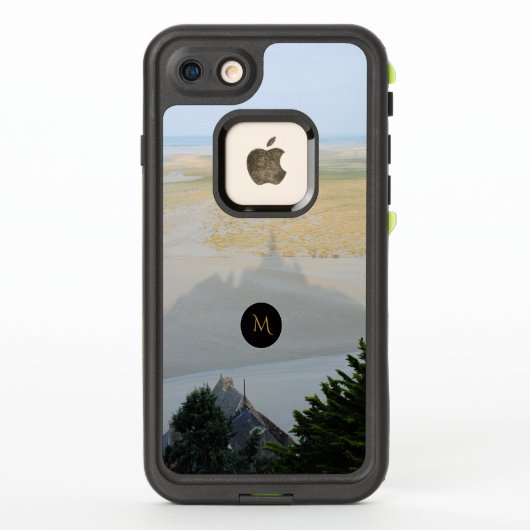 De schaduw van Mont St Michel Monogram Hoesje (Achterkant)